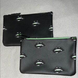 Black and Green Ipsy Cosmetic Bags
